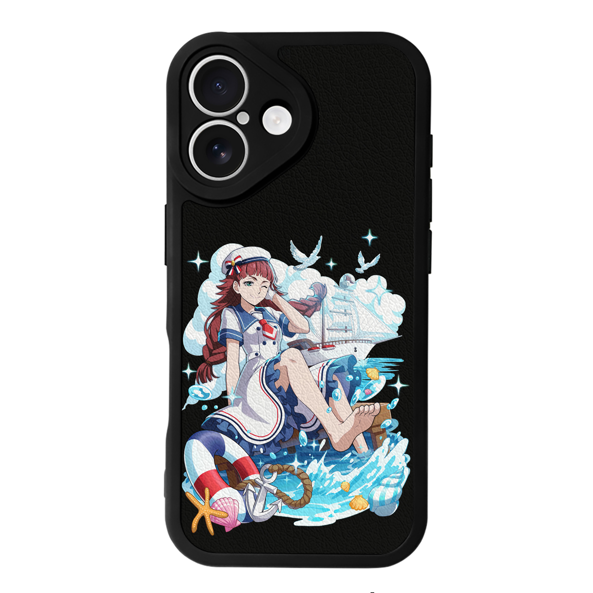 （画像用） 文豪ストレイドッグス Bungo Stray Dogs 【iPhone 16シリーズ対応】シリコンスマホケース（レザー調） 材質：シリコン